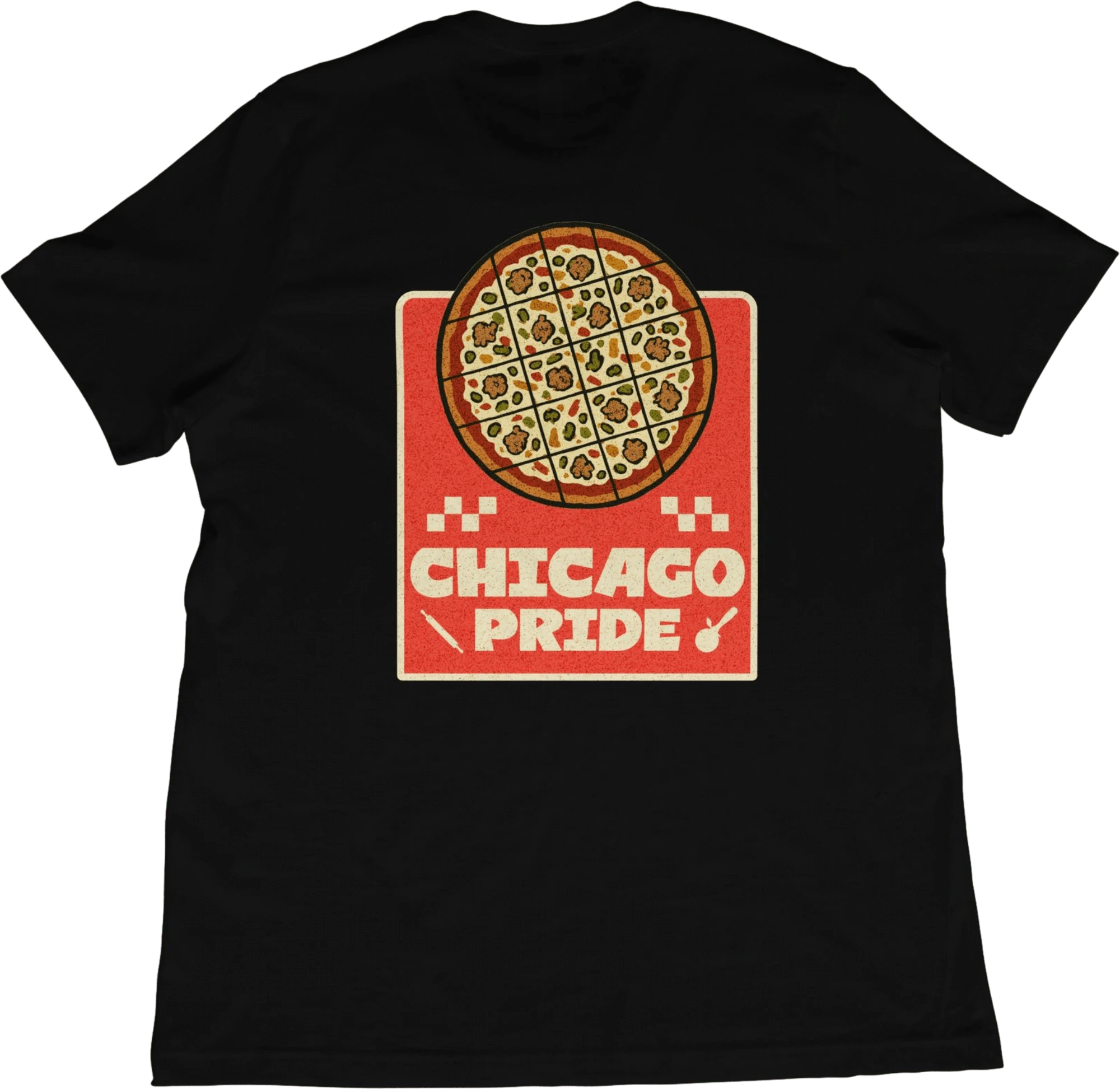 T-Shirt Black / XS Chicago Tavern Pizza T-Shirt