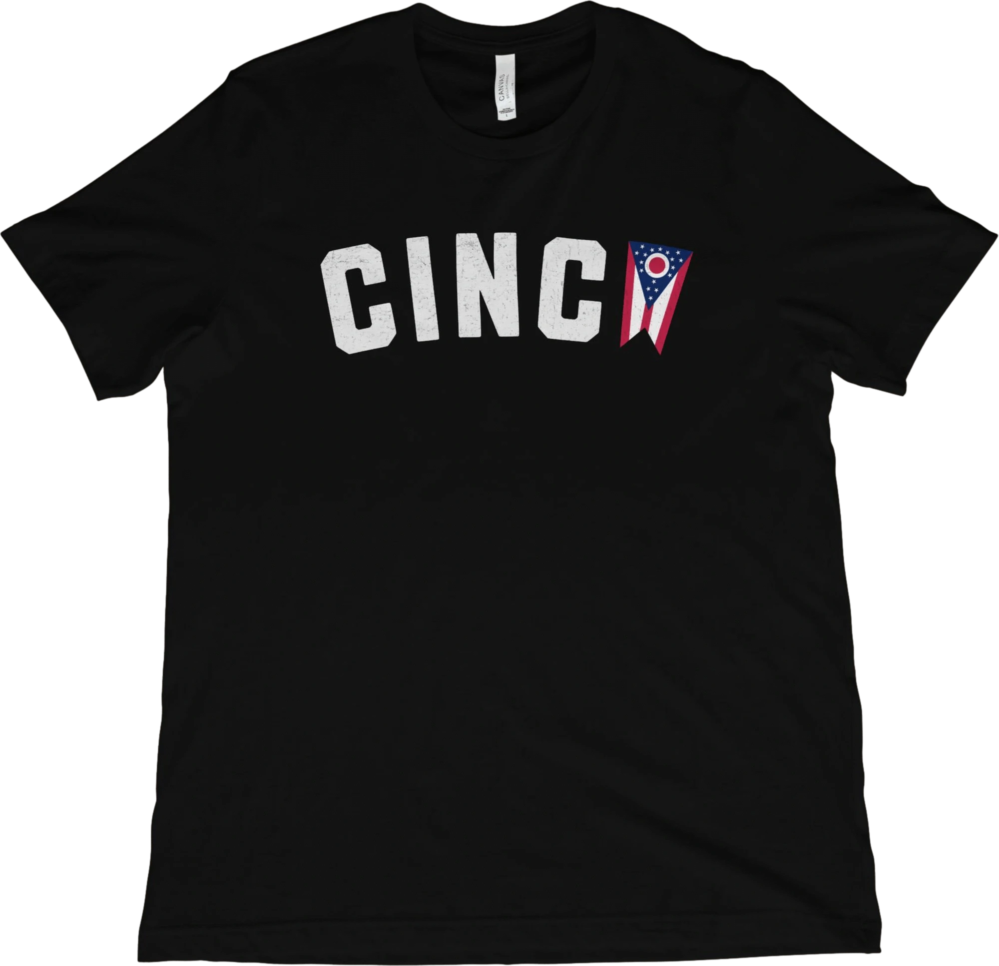 T-Shirt Black / XS Cincy Ohio Flag T-Shirt