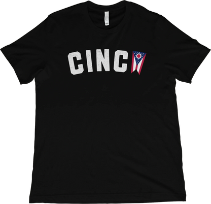 T-Shirt Black / XS Cincy Ohio Flag T-Shirt