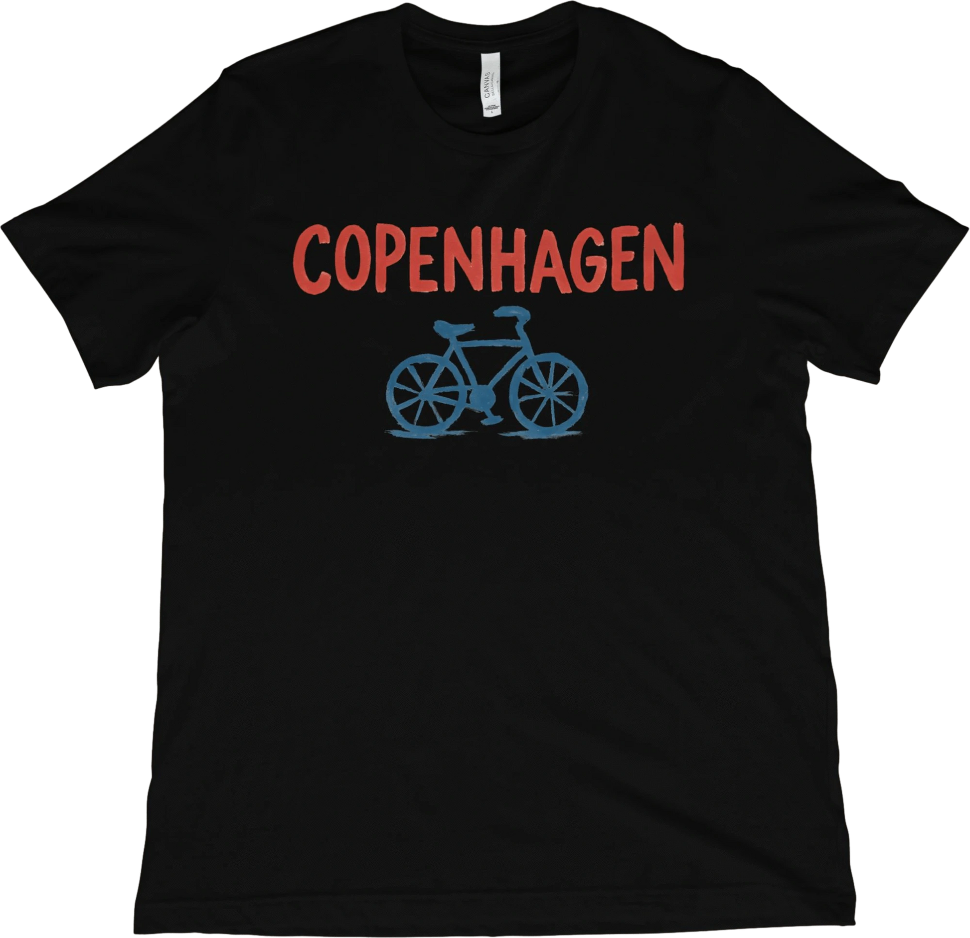 T-Shirt Black / XS Copenhagen Denmark Bicycle T-Shirt