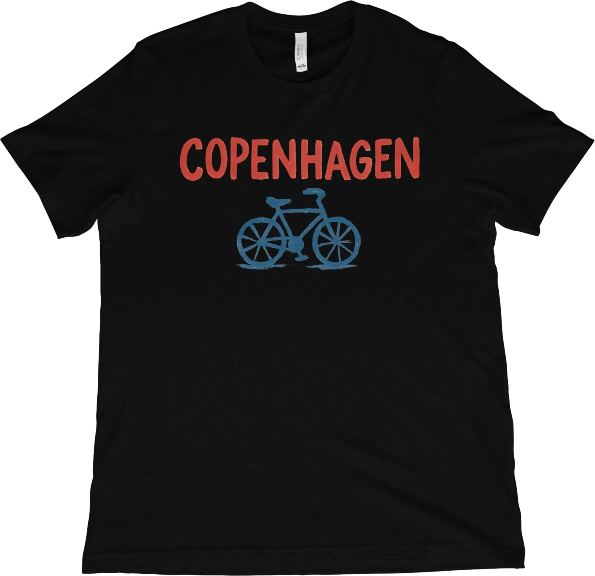 T-Shirt Black / XS Copenhagen Denmark Bicycle T-Shirt