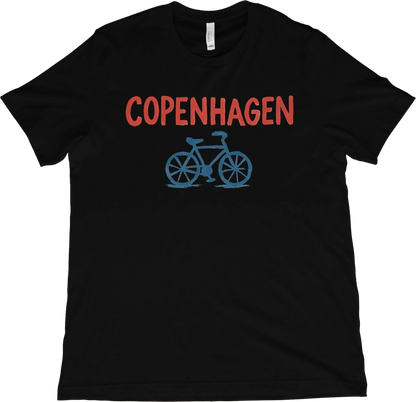 T-Shirt Black / XS Copenhagen Denmark Bicycle T-Shirt