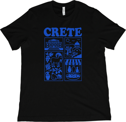 T-Shirt Black / XS Crete Greece T-Shirt