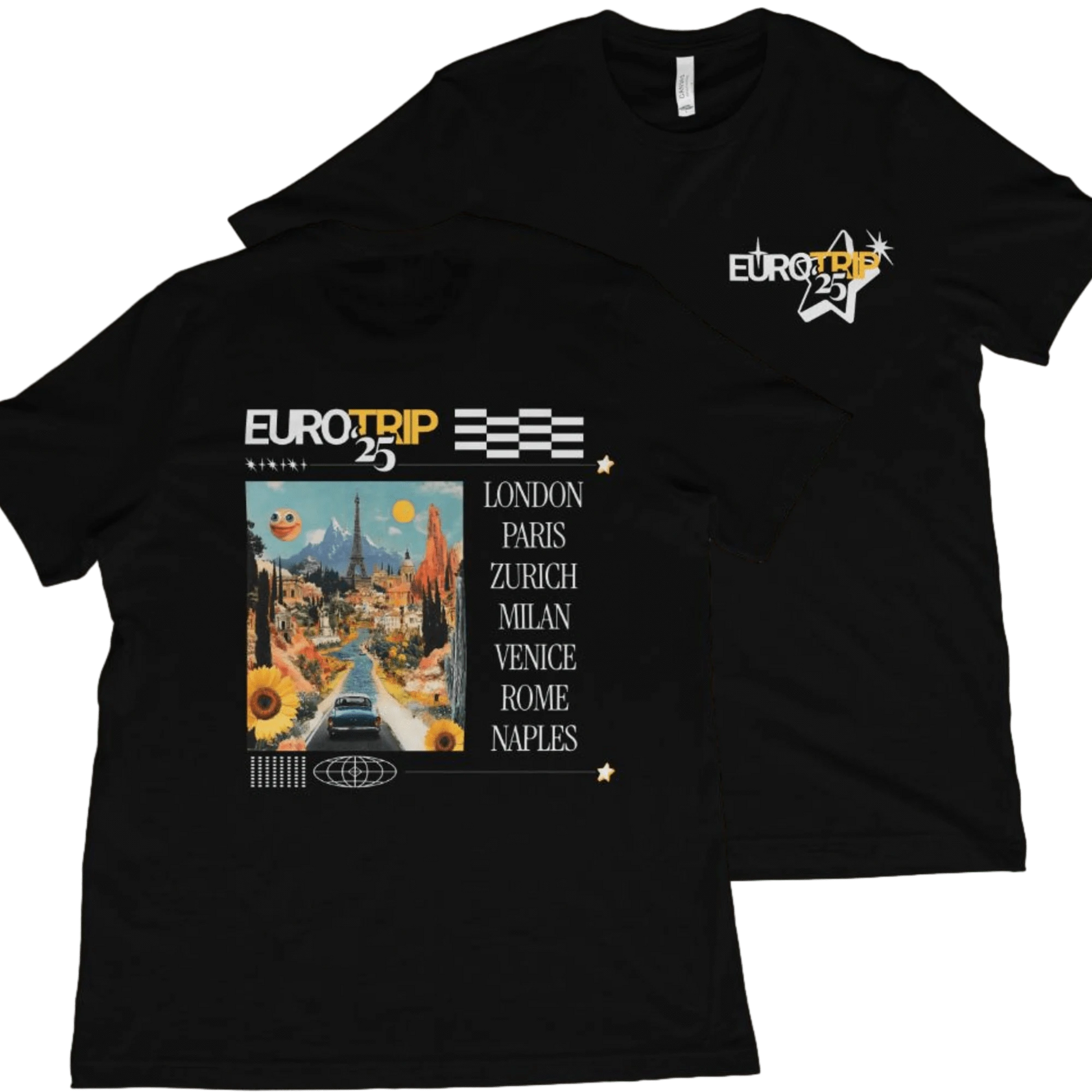 T-Shirt Black / XS Eurotrip '25 T-Shirt Gonzo Style