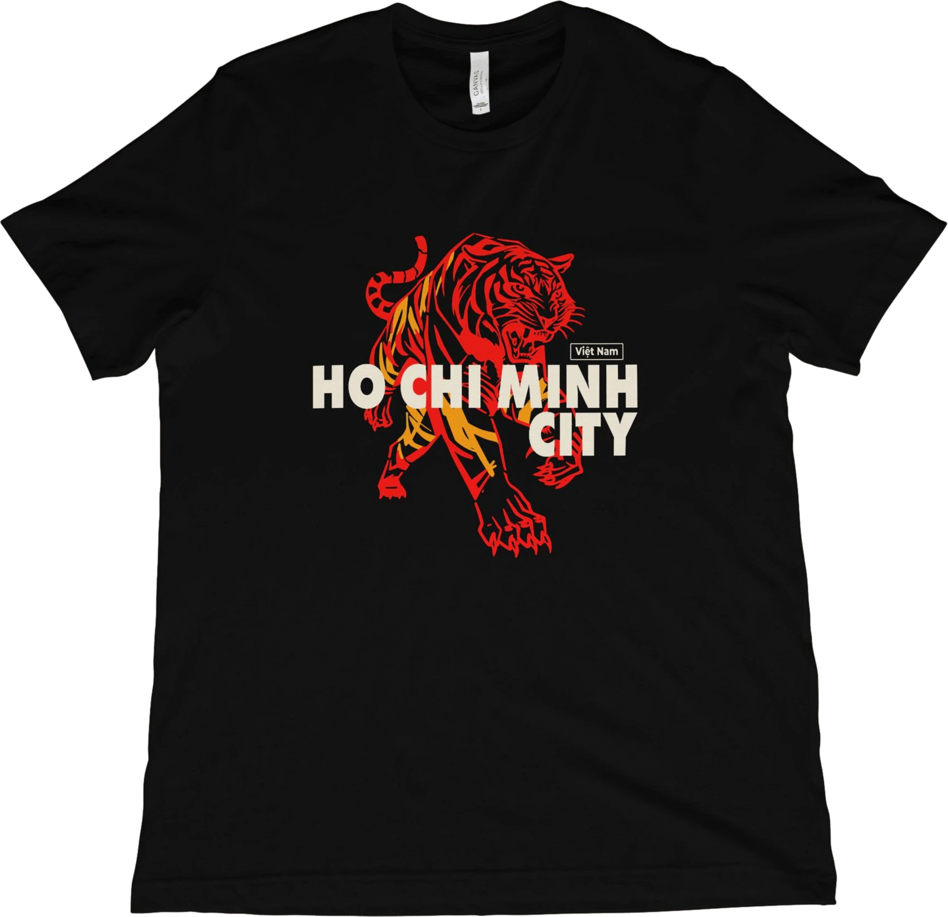 T-Shirt Black / XS Ho Chi Minh City Vietnam Tiger T-Shirt