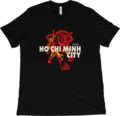 T-Shirt Black / XS Ho Chi Minh City Vietnam Tiger T-Shirt