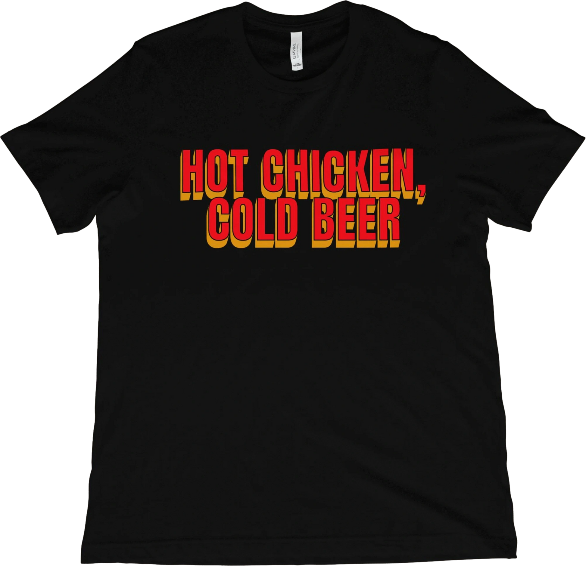 T-Shirt Black / XS Hot Chicken, Cold Beer T-Shirt