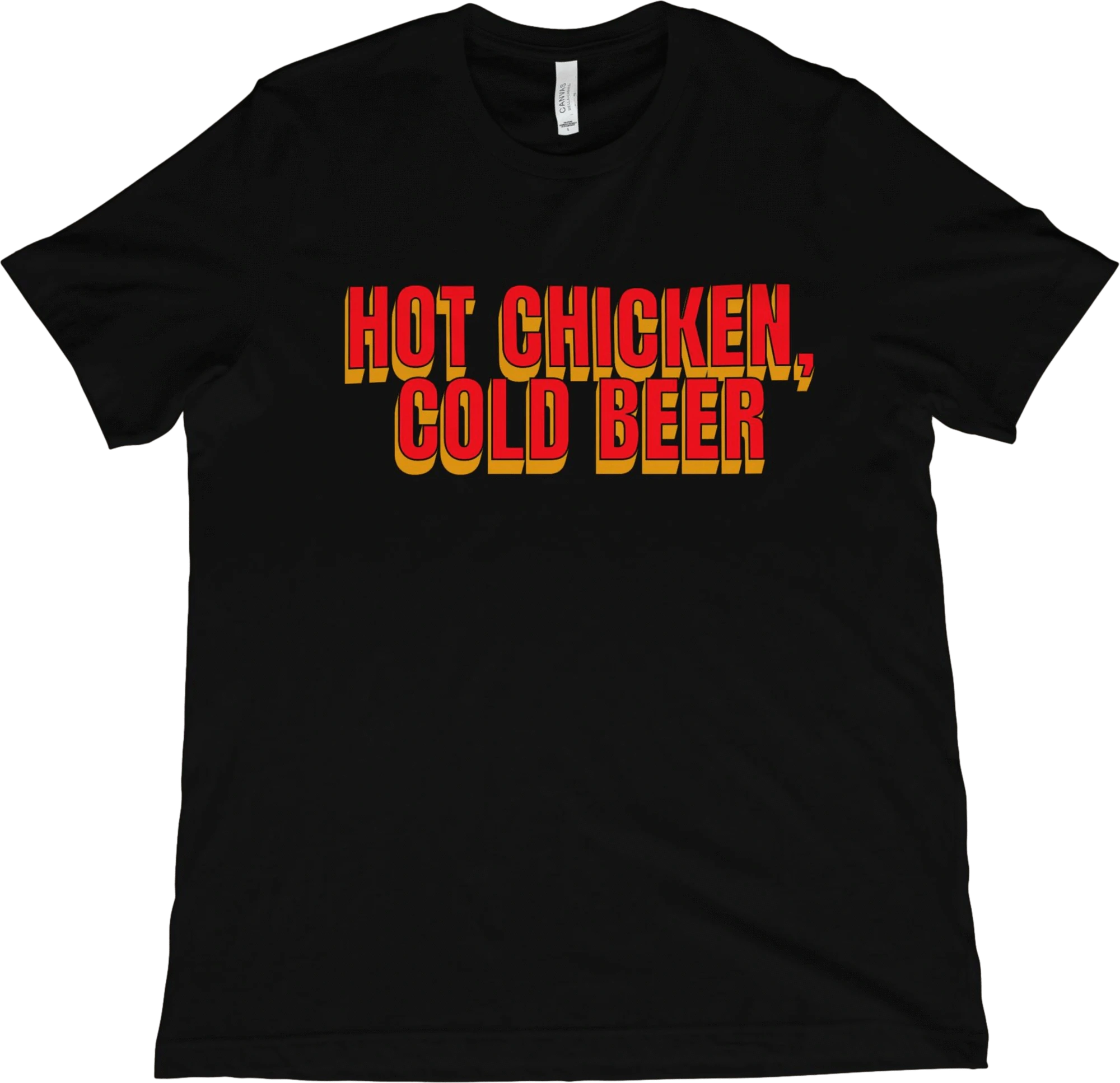 T-Shirt Black / XS Hot Chicken, Cold Beer T-Shirt