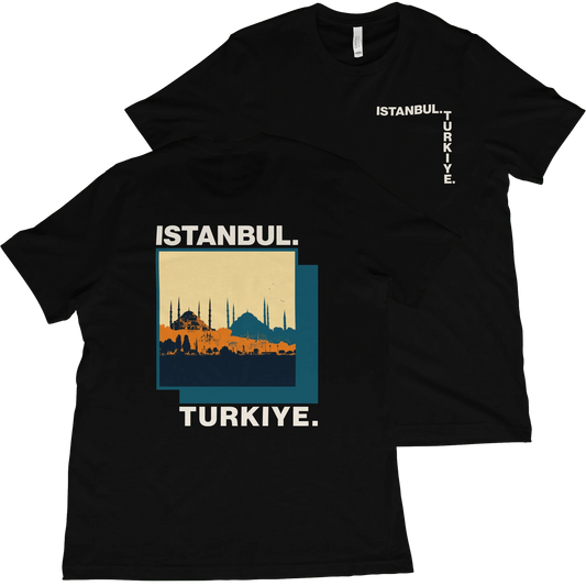 T-Shirt Black / XS Istanbul Skyline T-Shirt – Türkiye Inspired Travel Tee