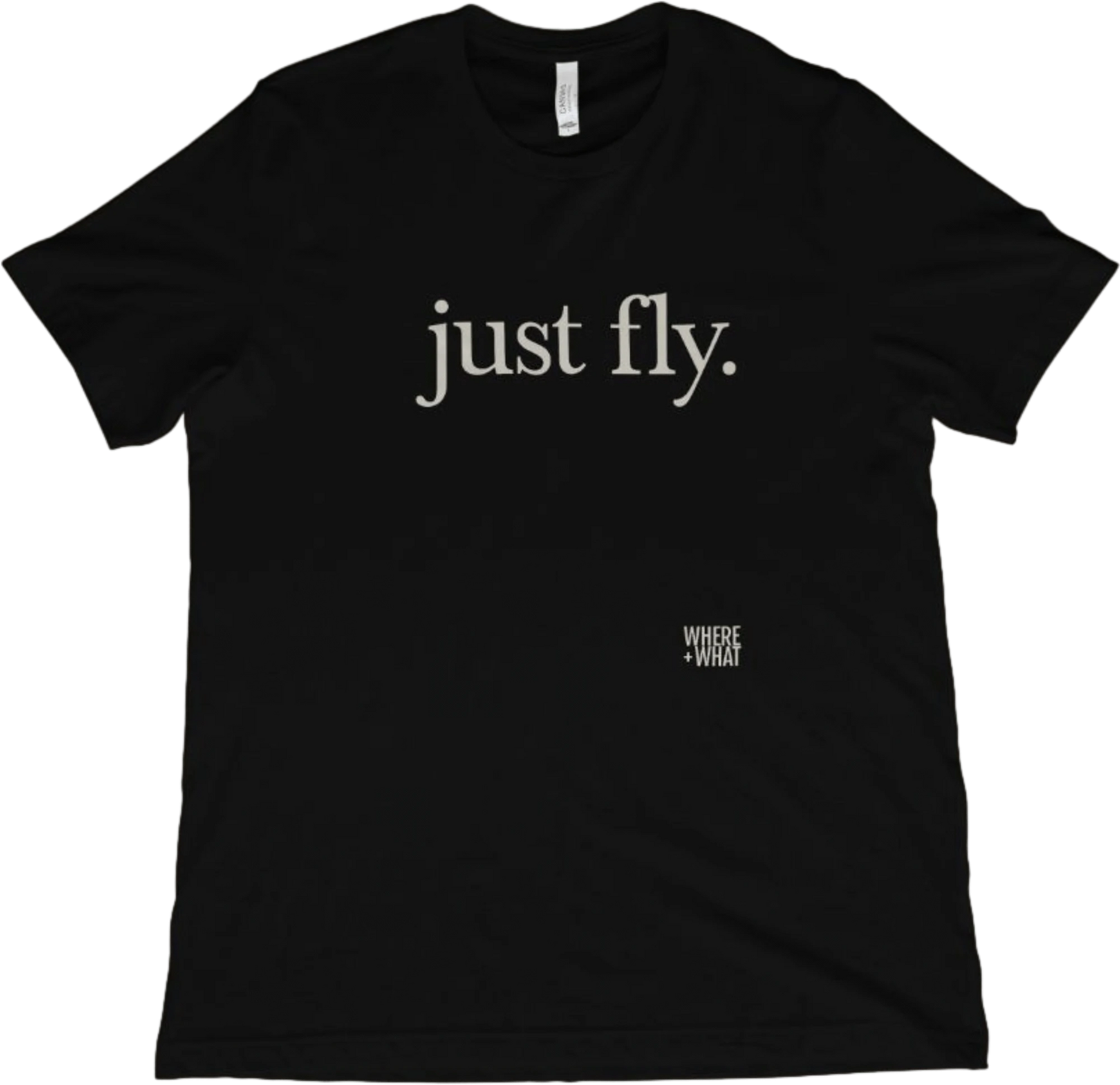 T-Shirt Black / XS Just fly. T-Shirt