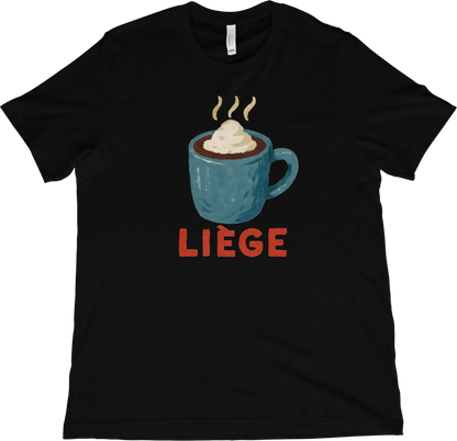 T-Shirt Black / XS Liege Belgium Hot Chocolate T-Shirt