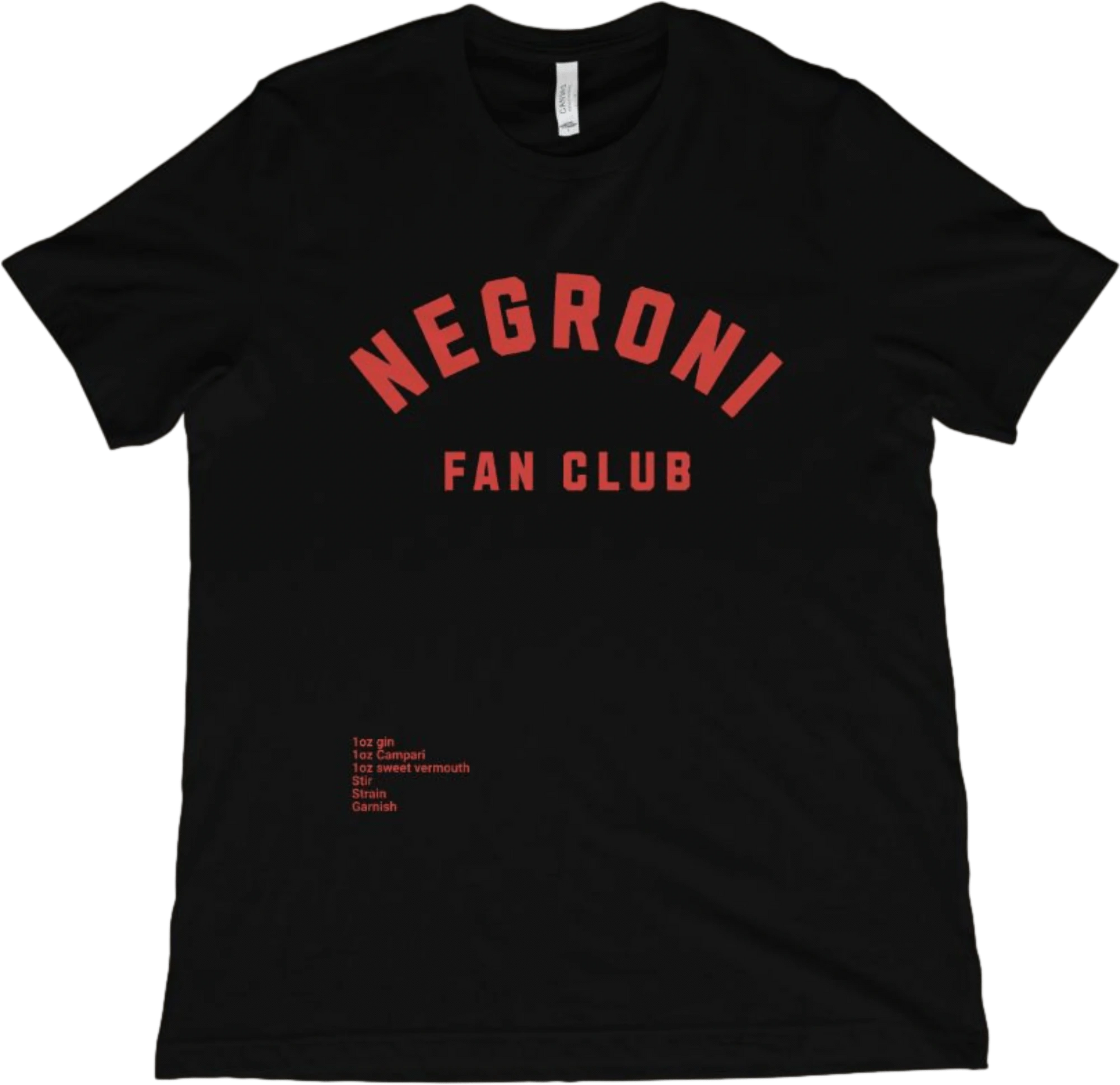 T-Shirt Black / XS Negroni Fan Club T-Shirt