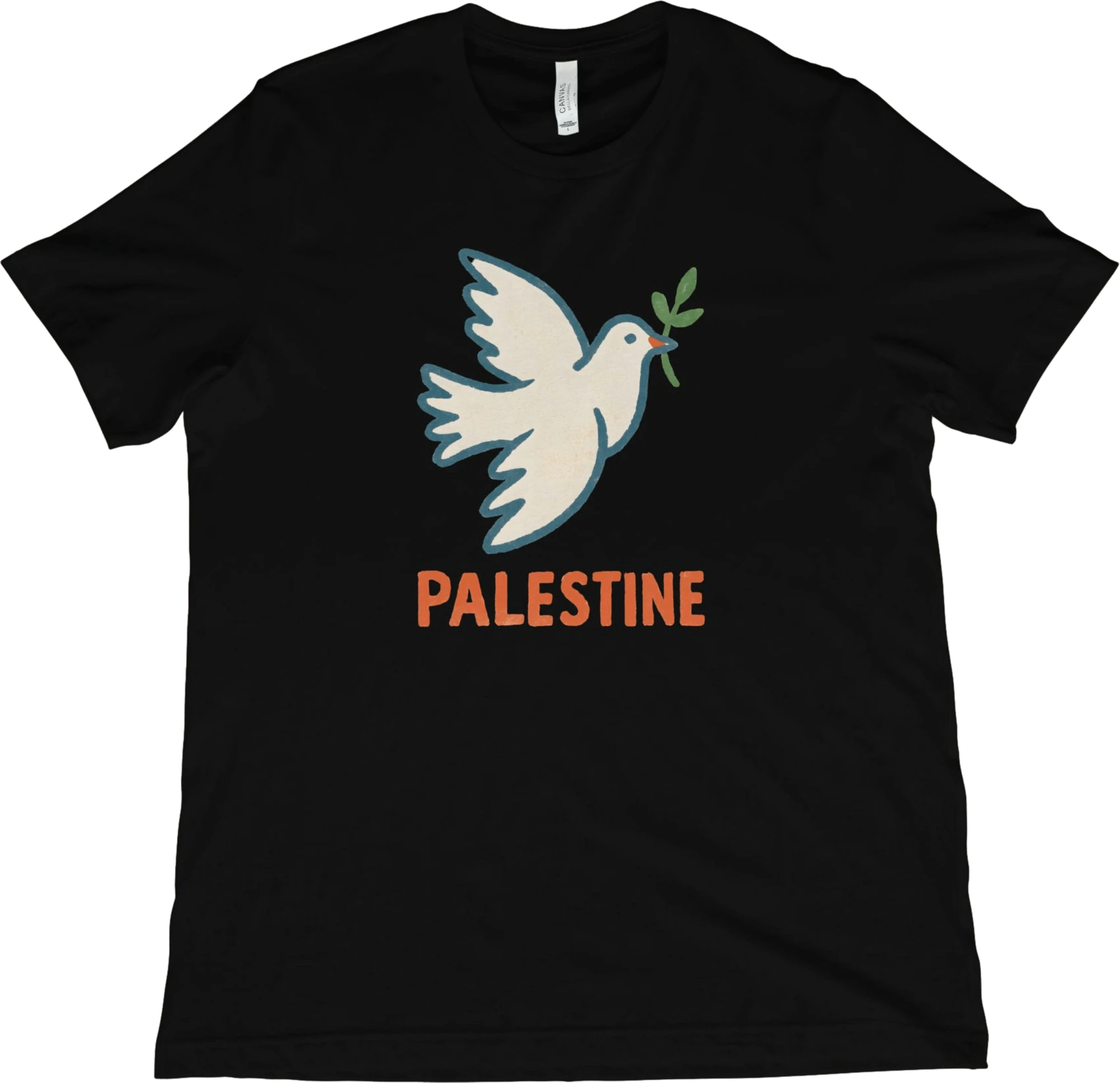 T-Shirt Black / XS Palestine Dove T-Shirt