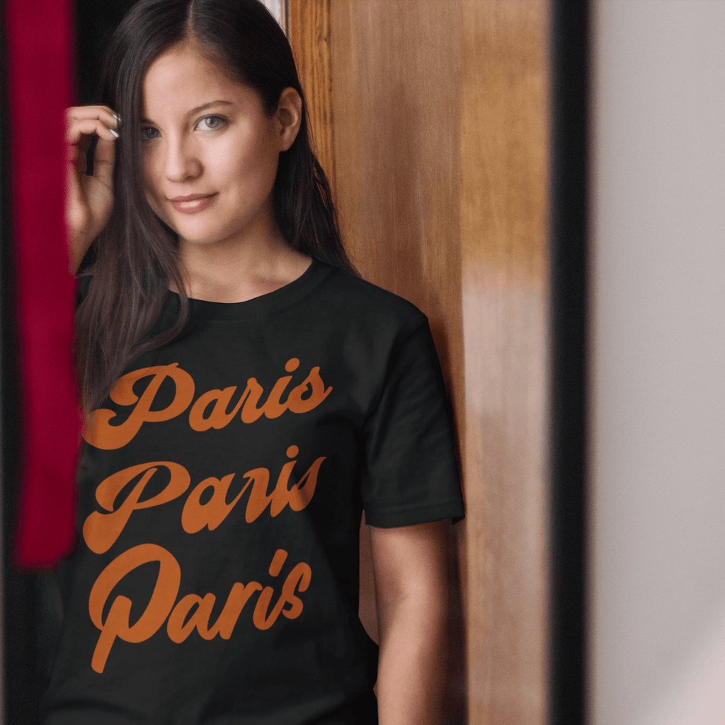 T-Shirt Black / XS Paris Paris Paris T-Shirt