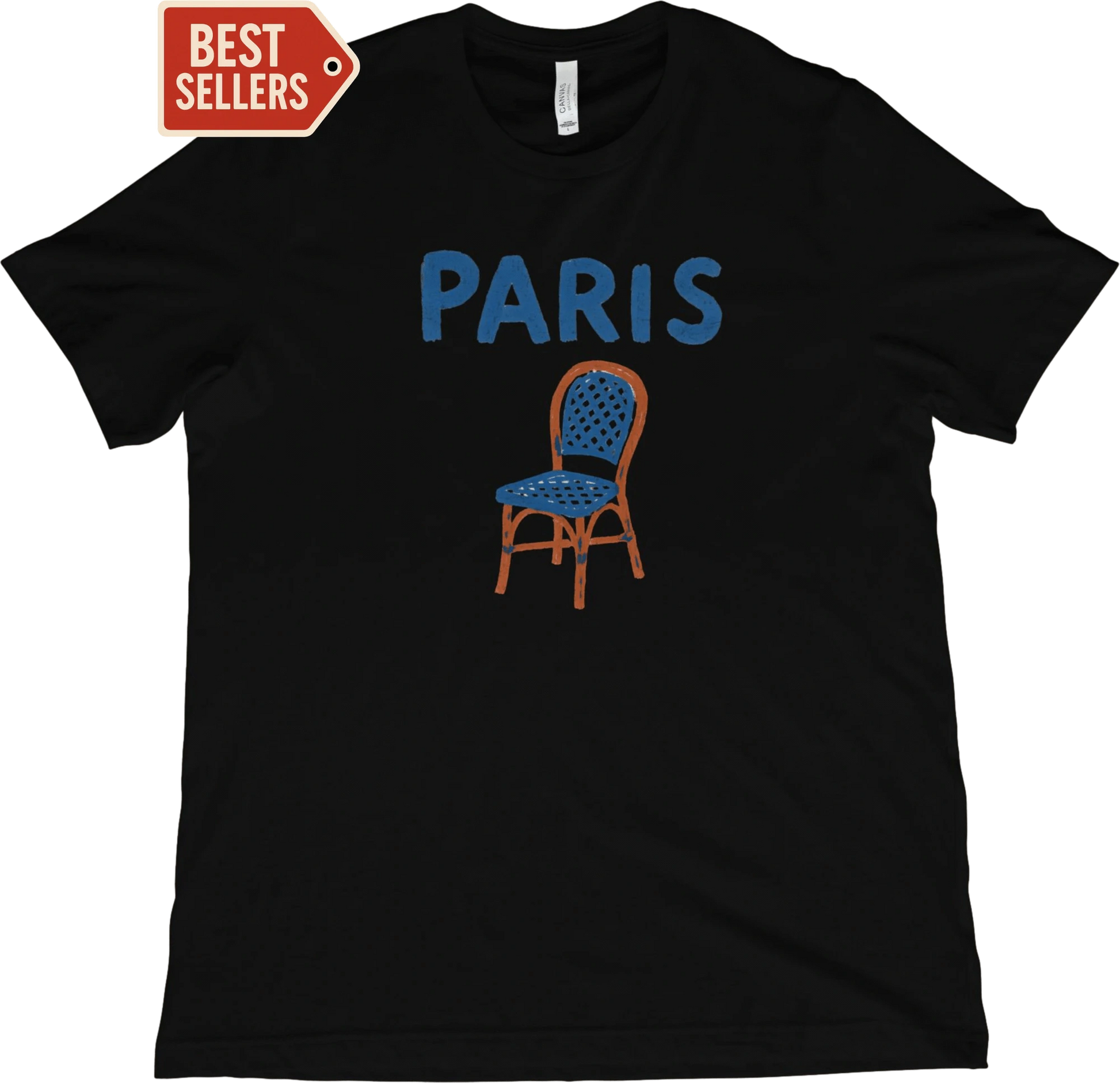 T-Shirt Black / XS Parisian Cafe Chair T-Shirt