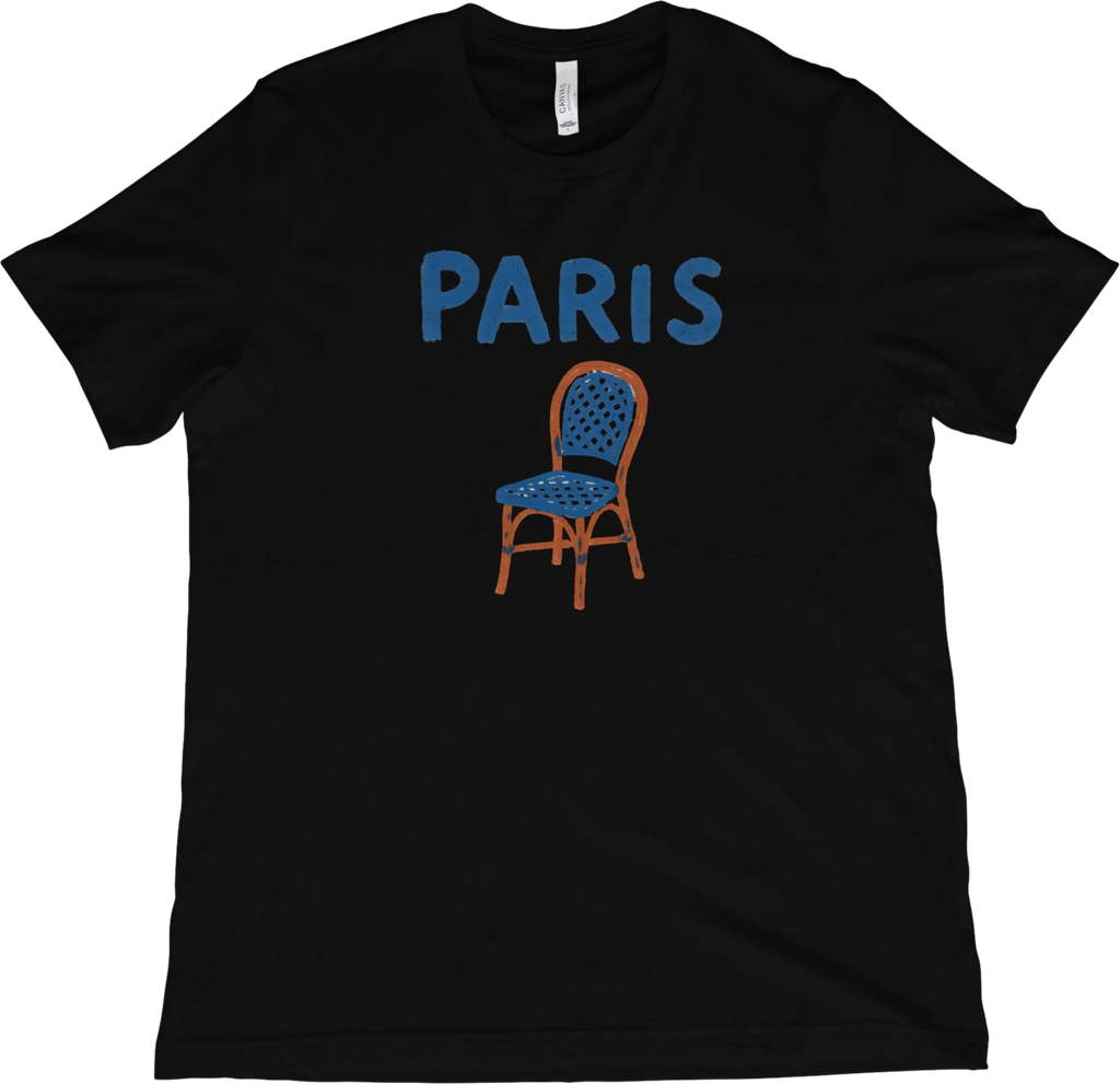 T-Shirt Black / XS Parisian Cafe Chair T-Shirt