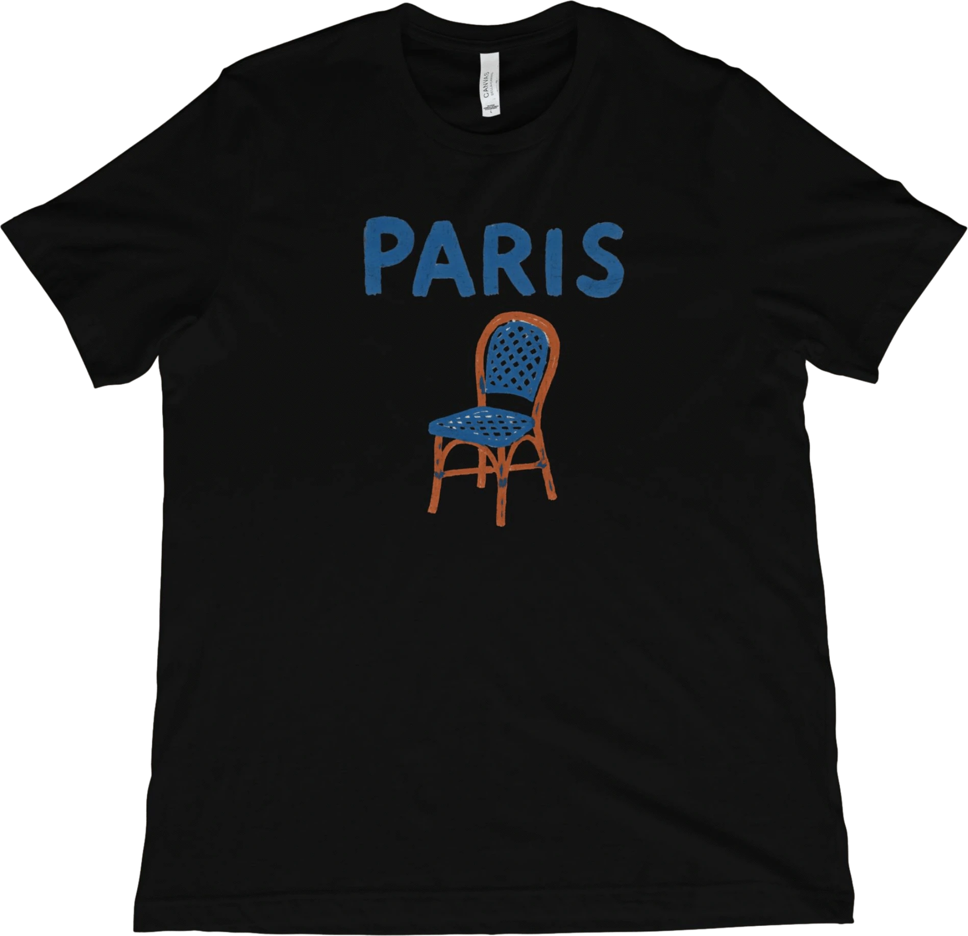 T-Shirt Black / XS Parisian Cafe Chair T-Shirt