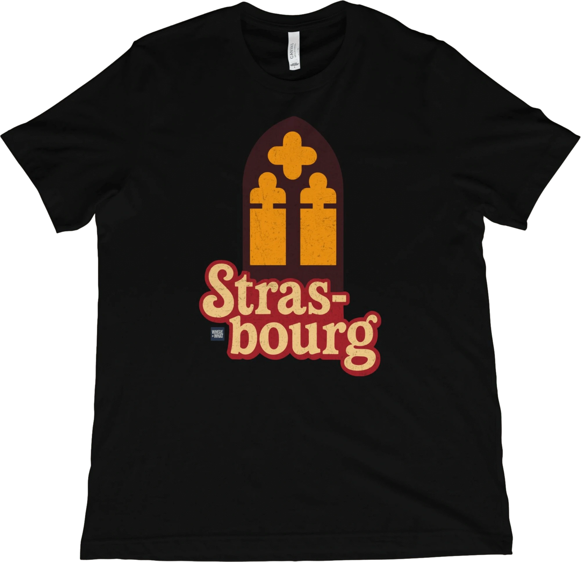T-Shirt Black / XS Strasbourg France T-Shirt