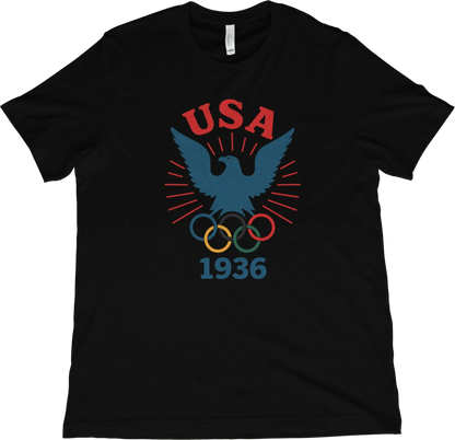 T-Shirt Black / XS USA Olympics 1936 T-Shirt
