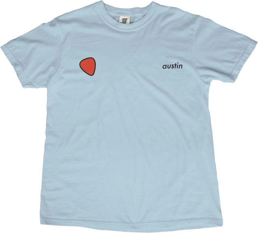 T-Shirt Chambray / S Austin Guitar Pick T-Shirt