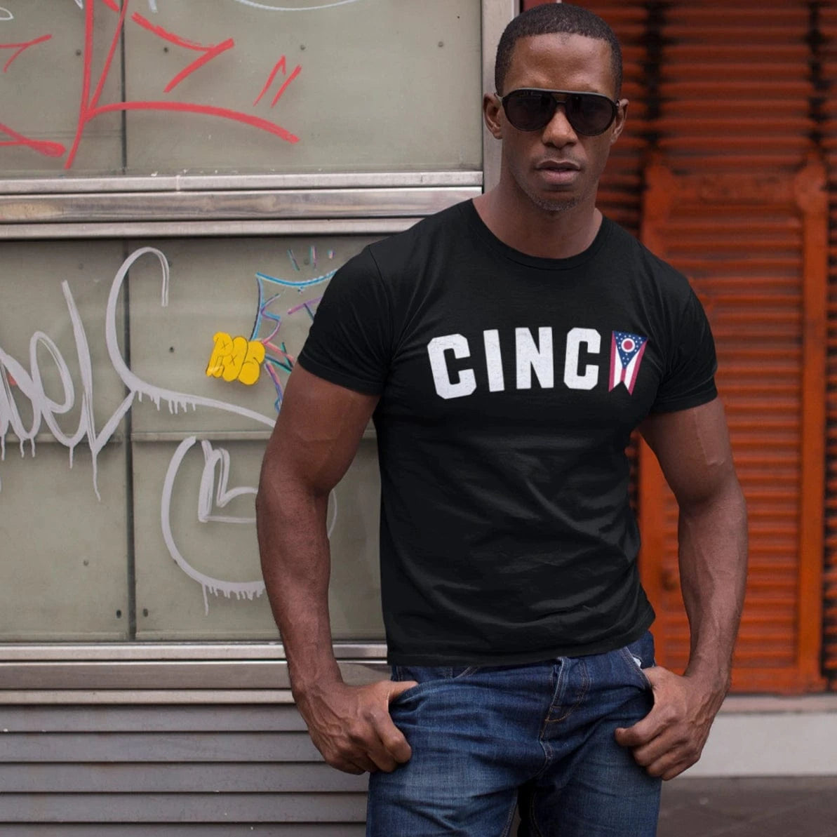 T-Shirt Cincy Ohio Flag T-Shirt