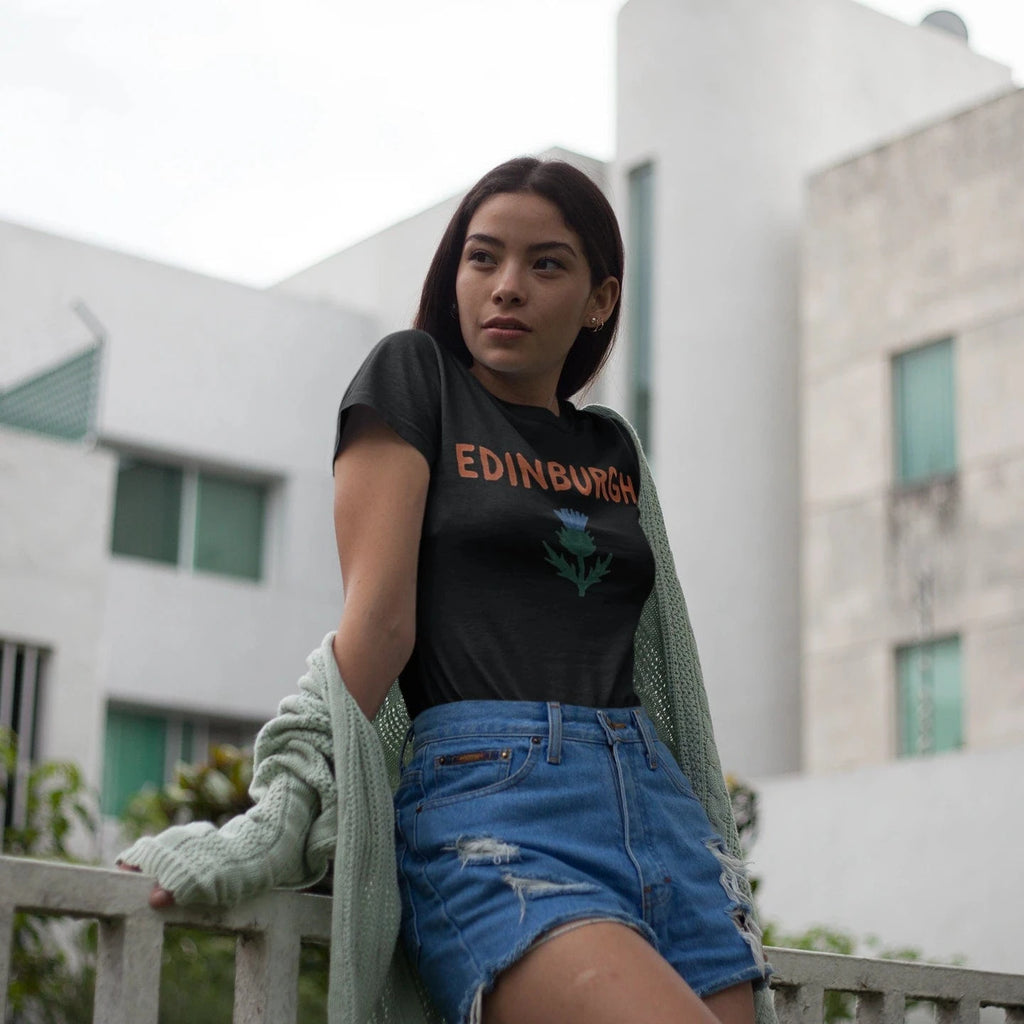 T-Shirt Edinburgh Scotland Thistle T-Shirt