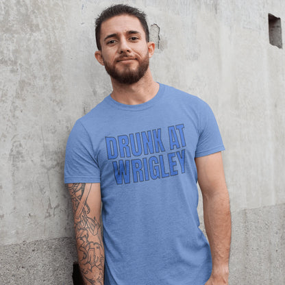 T-Shirt Heather Columbia Blue / XS Drunk at Wrigley T-Shirt