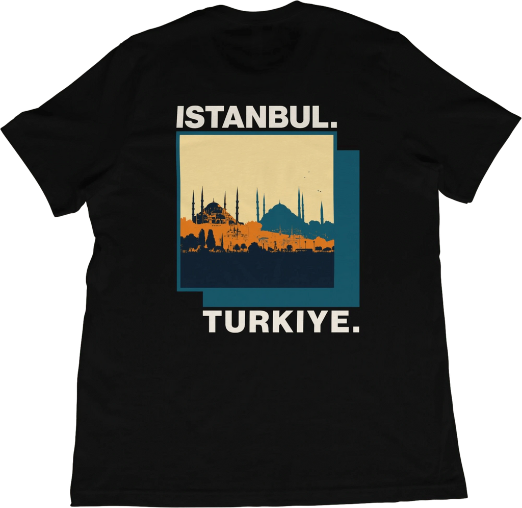 T-Shirt Istanbul Skyline T-Shirt – Türkiye Inspired Travel Tee