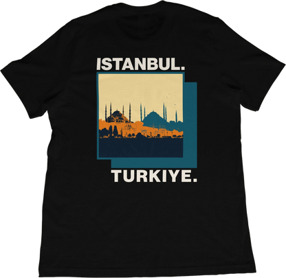 T-Shirt Istanbul Skyline T-Shirt – Türkiye Inspired Travel Tee