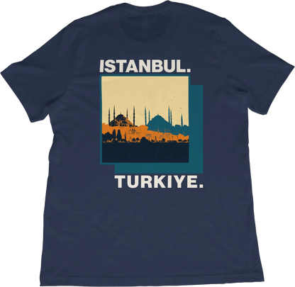 T-Shirt Istanbul Skyline T-Shirt – Türkiye Inspired Travel Tee