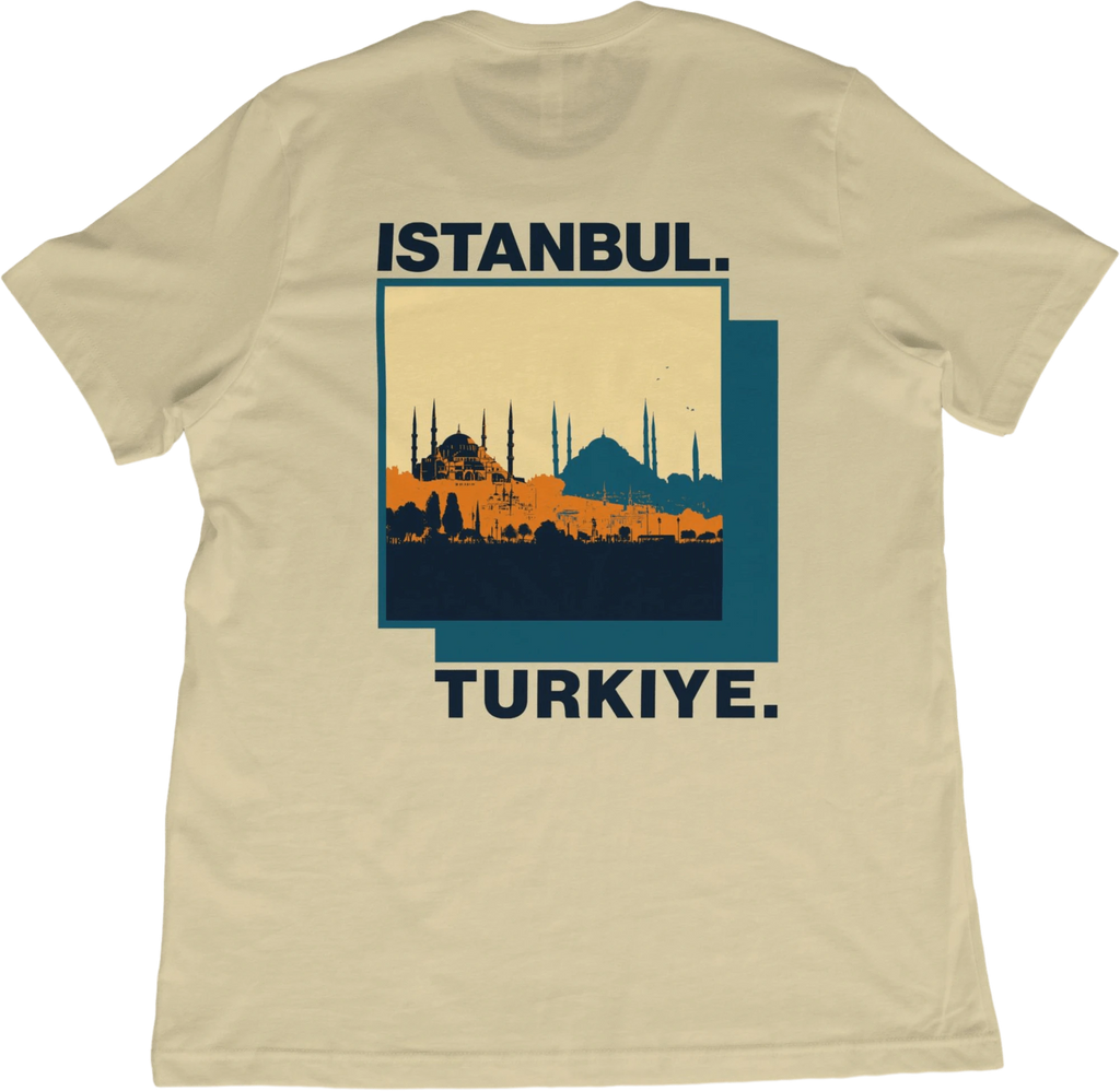 T-Shirt Istanbul Skyline T-Shirt – Türkiye Inspired Travel Tee