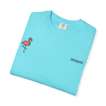 T-Shirt Lagoon Blue / S Miami Flamingo T-Shirt