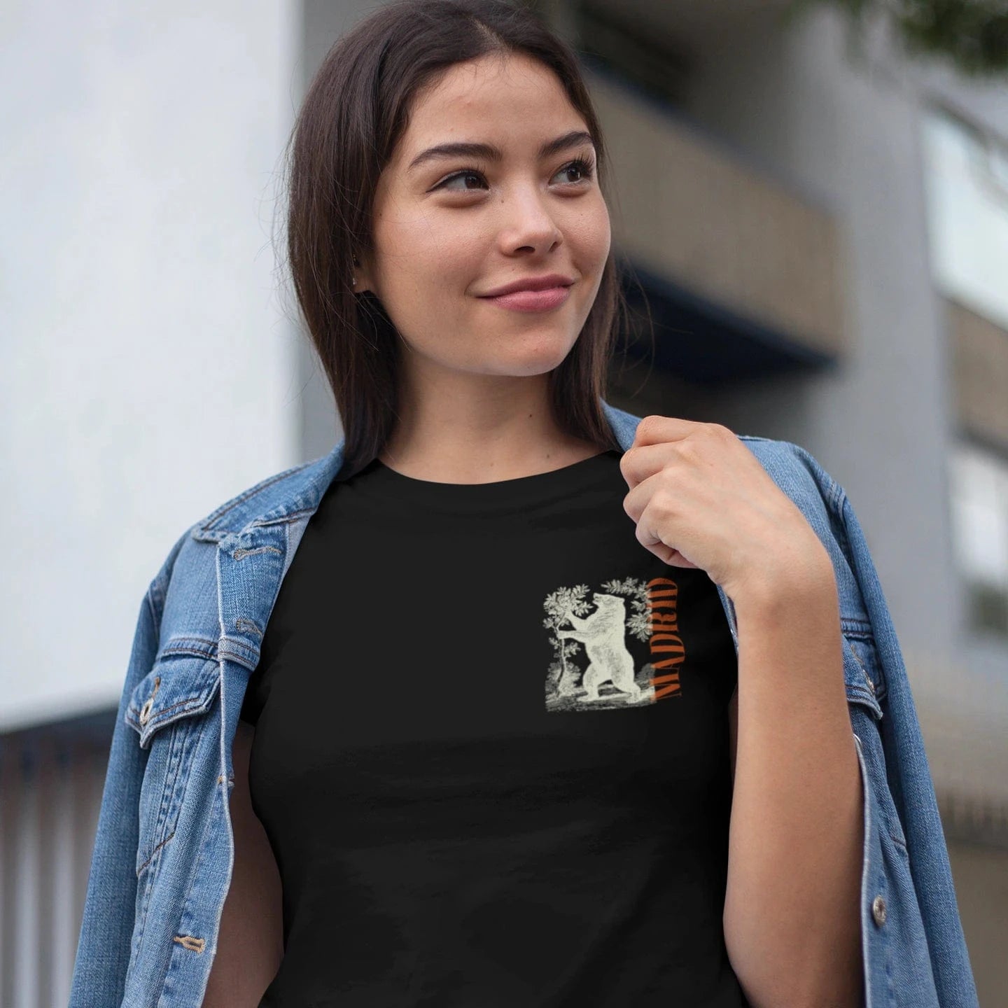 T-Shirt Madrid Spain Bear and Tree T-Shirt