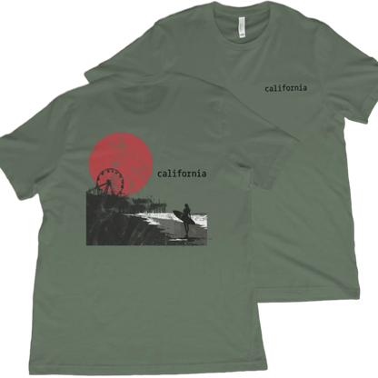 T-Shirt Military Green / XS California Beach T-Shirt