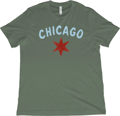 T-Shirt Military Green / XS Chicago Star T-Shirt