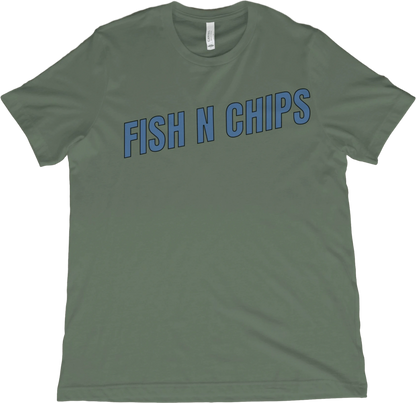 T-Shirt Military Green / XS Fish N Chips T-Shirt