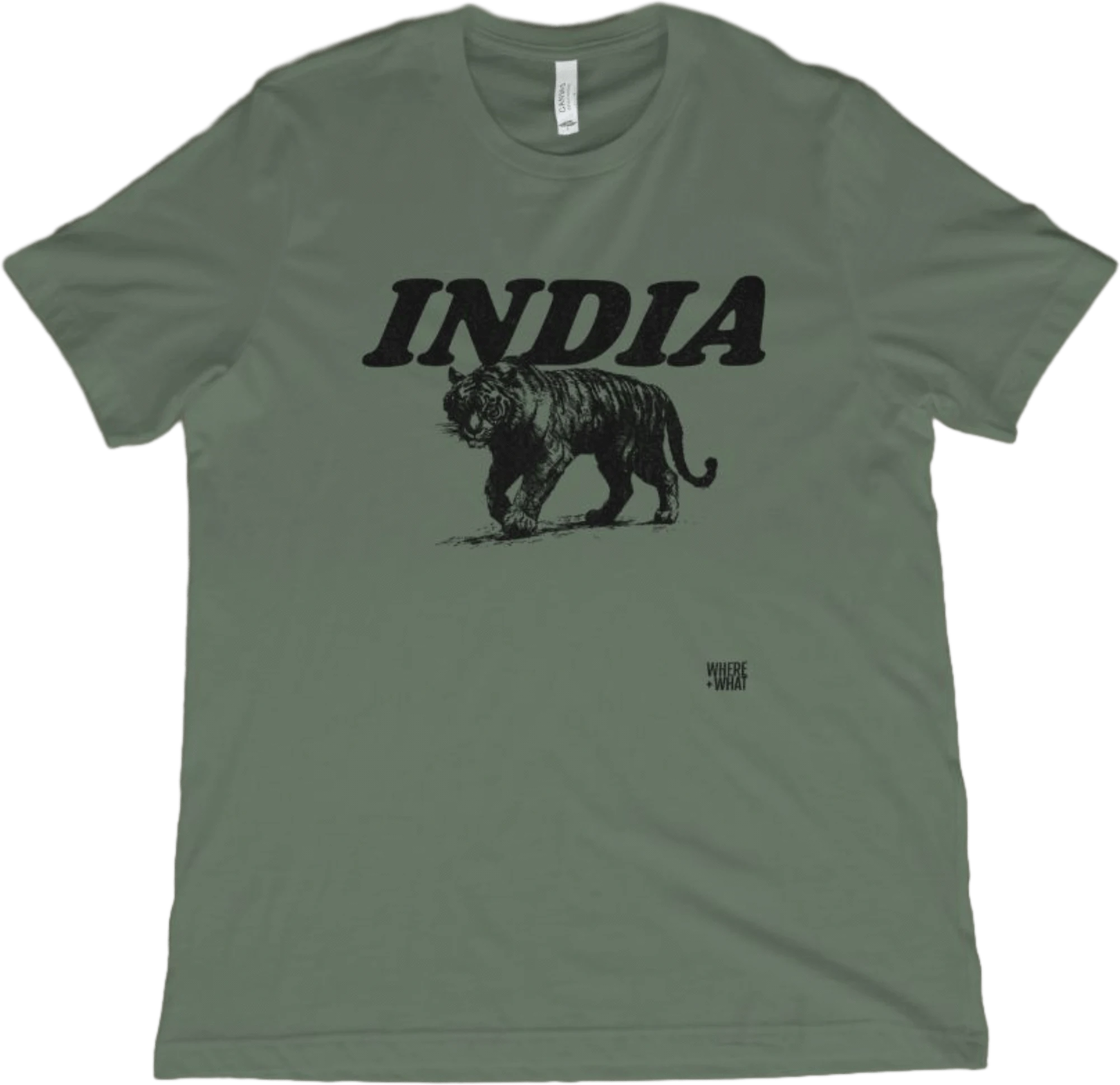 T-Shirt Military Green / XS India Bengal Tiger T-Shirt