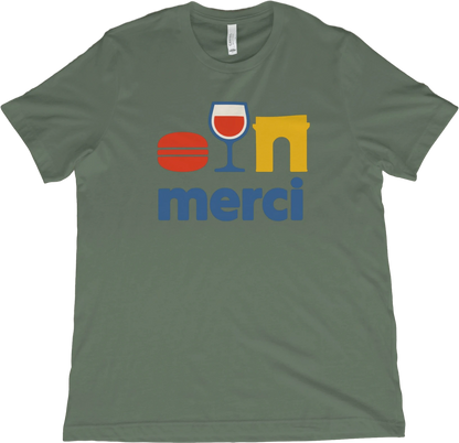 T-Shirt Military Green / XS Merci Paris T-Shirt