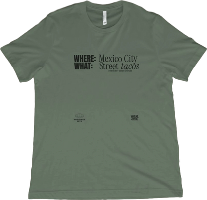 T-Shirt Military Green / XS Mexico City Street Tacos T-Shirt