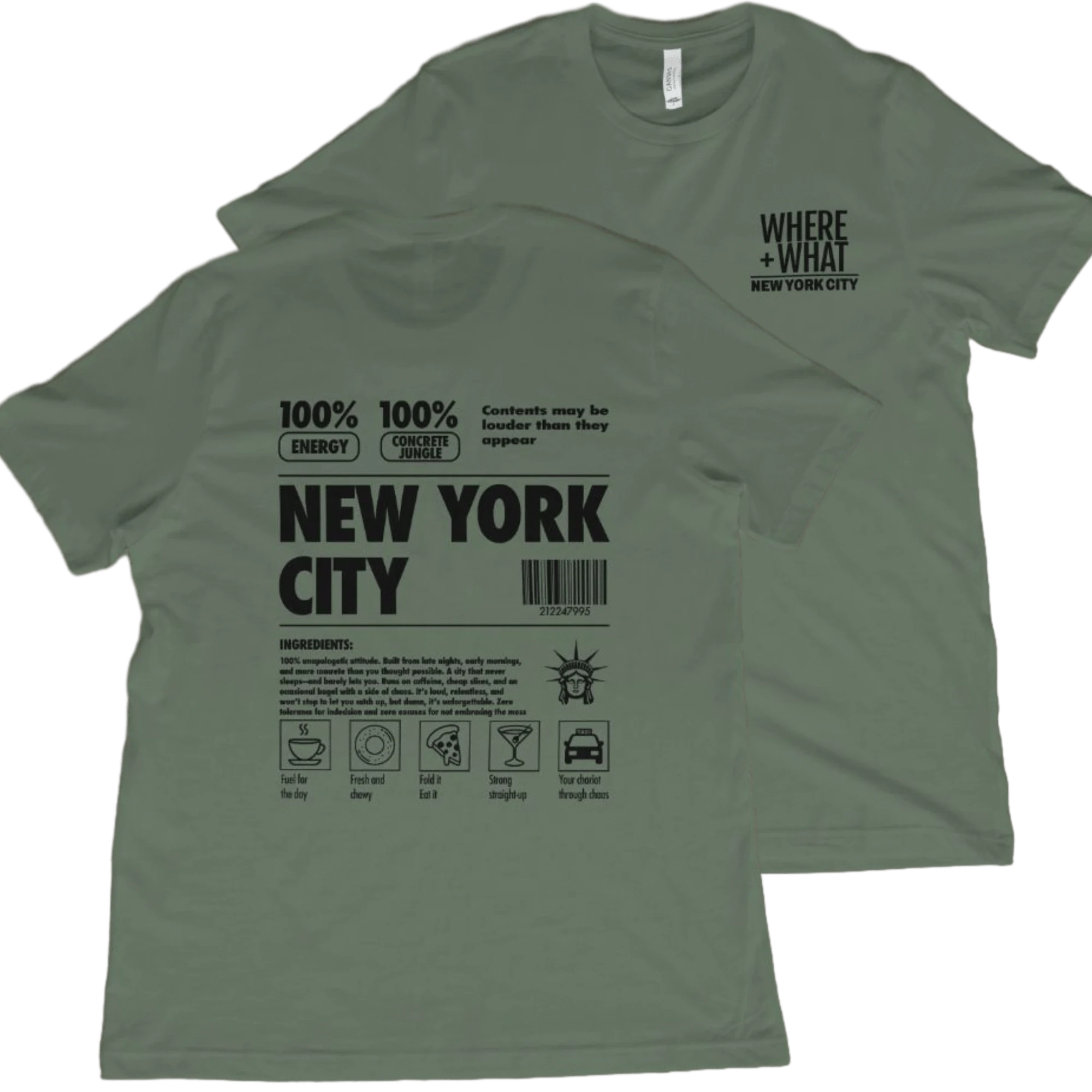 T-Shirt Military Green / XS NYC Definition T-Shirt