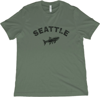 T-Shirt Military Green / XS Seattle Salmon T-Shirt
