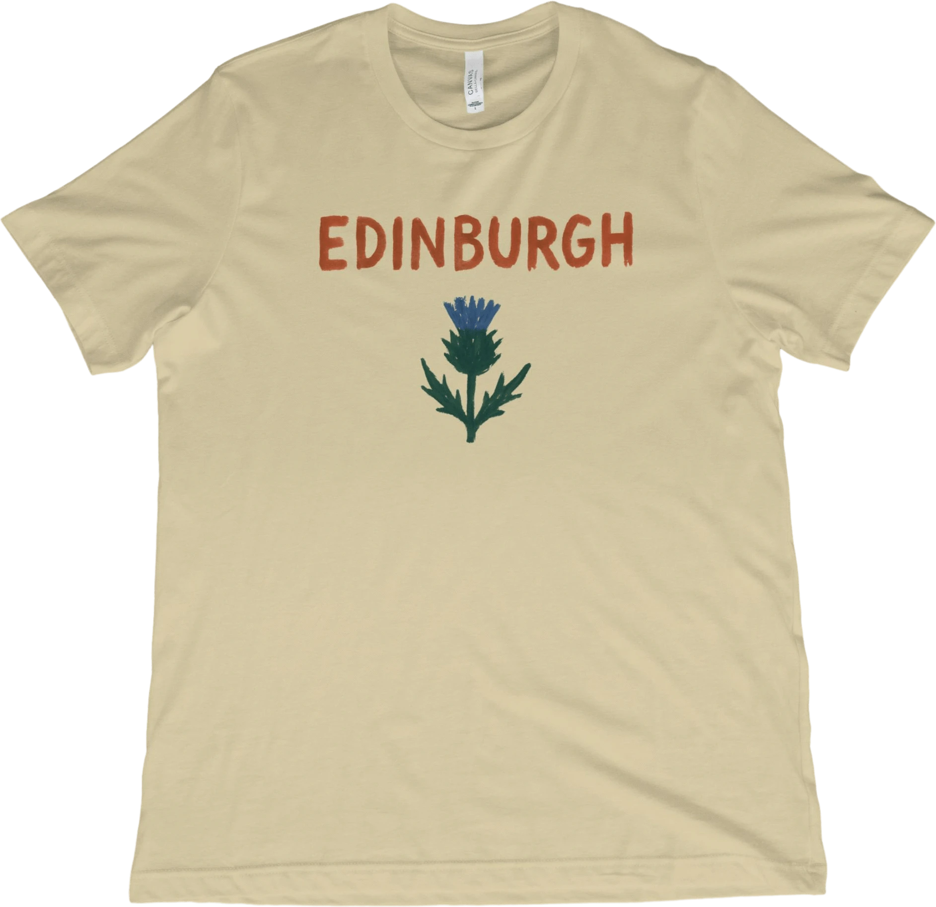 T-Shirt Natural / XS Edinburgh Scotland Thistle T-Shirt