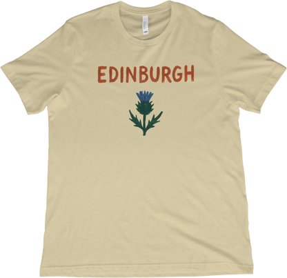 T-Shirt Natural / XS Edinburgh Scotland Thistle T-Shirt