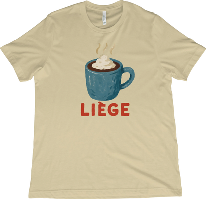 T-Shirt Natural / XS Liege Belgium Hot Chocolate T-Shirt