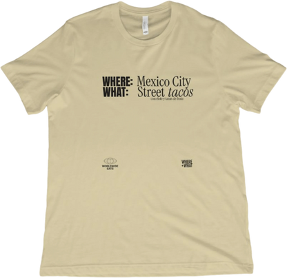 T-Shirt Natural / XS Mexico City Street Tacos T-Shirt