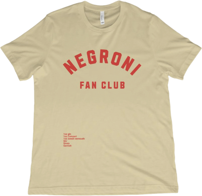 T-Shirt Natural / XS Negroni Fan Club T-Shirt
