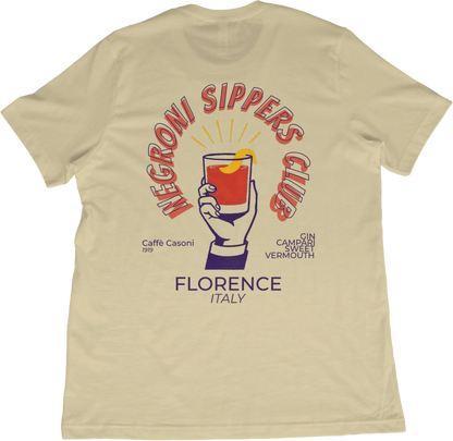 T-Shirt Natural / XS Negroni Florence Italy T-Shirt