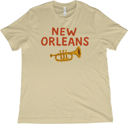T-Shirt Natural / XS New Orleans Louisiana Jazz T-Shirt