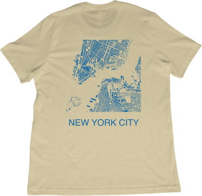 T-Shirt Natural / XS New York City Map T-Shirt