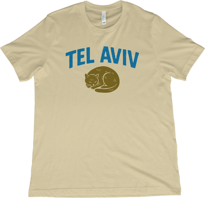 T-Shirt Natural / XS Tel Aviv Street Cat T-Shirt